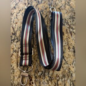 Striped Black, Green & Red Men’s Adjustable Strap